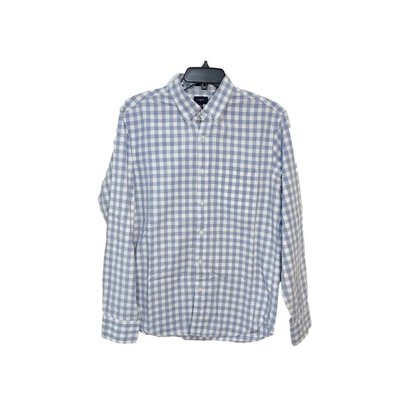 J.CREW Other - J. Crew Mens Size Medium Slim White Blue Long Sleeve Button Up Shirt Cotton M